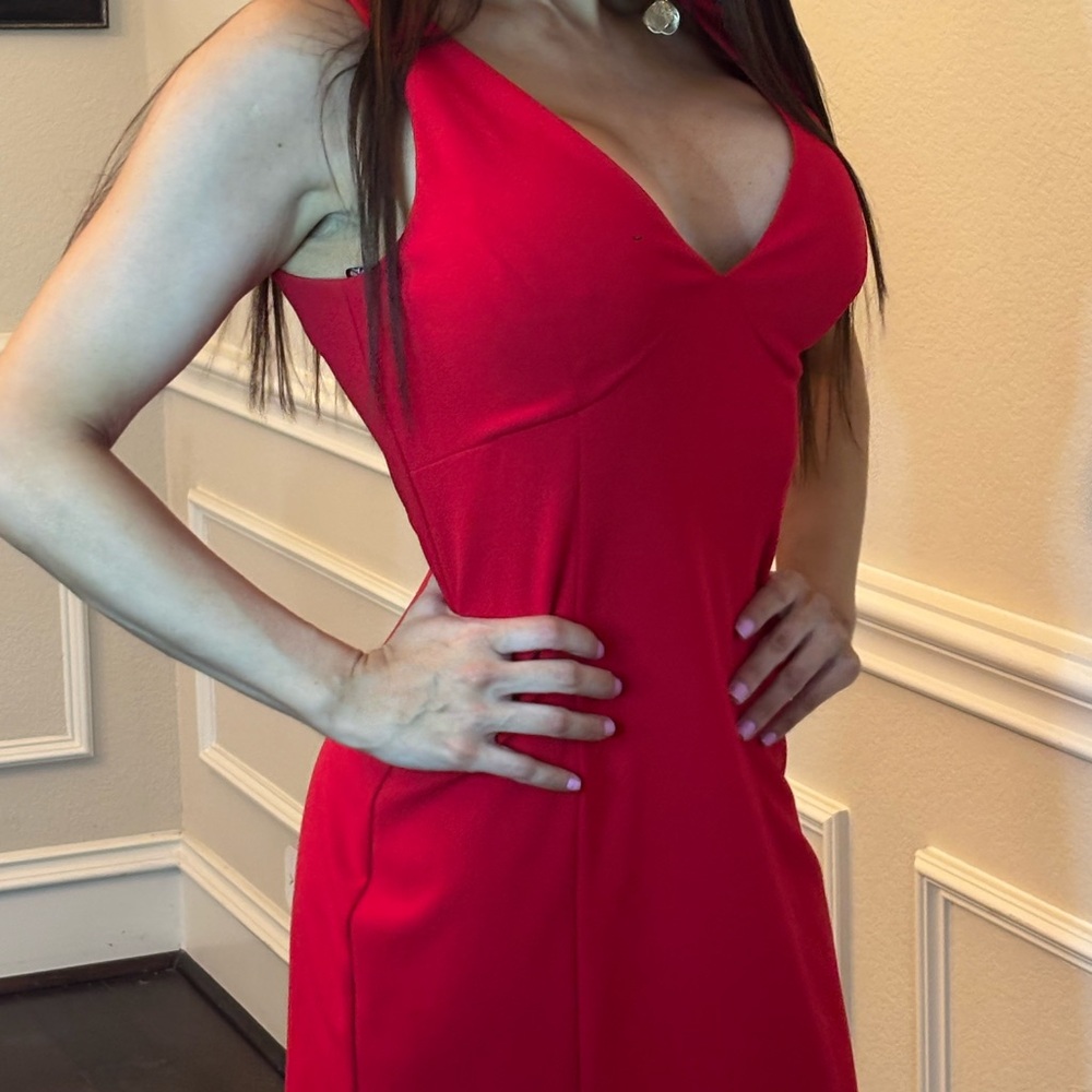 Vince Camuto Red Backless Dress
